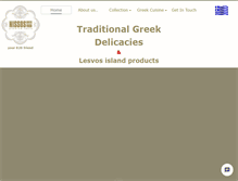 Tablet Screenshot of nissos-greek-food.com